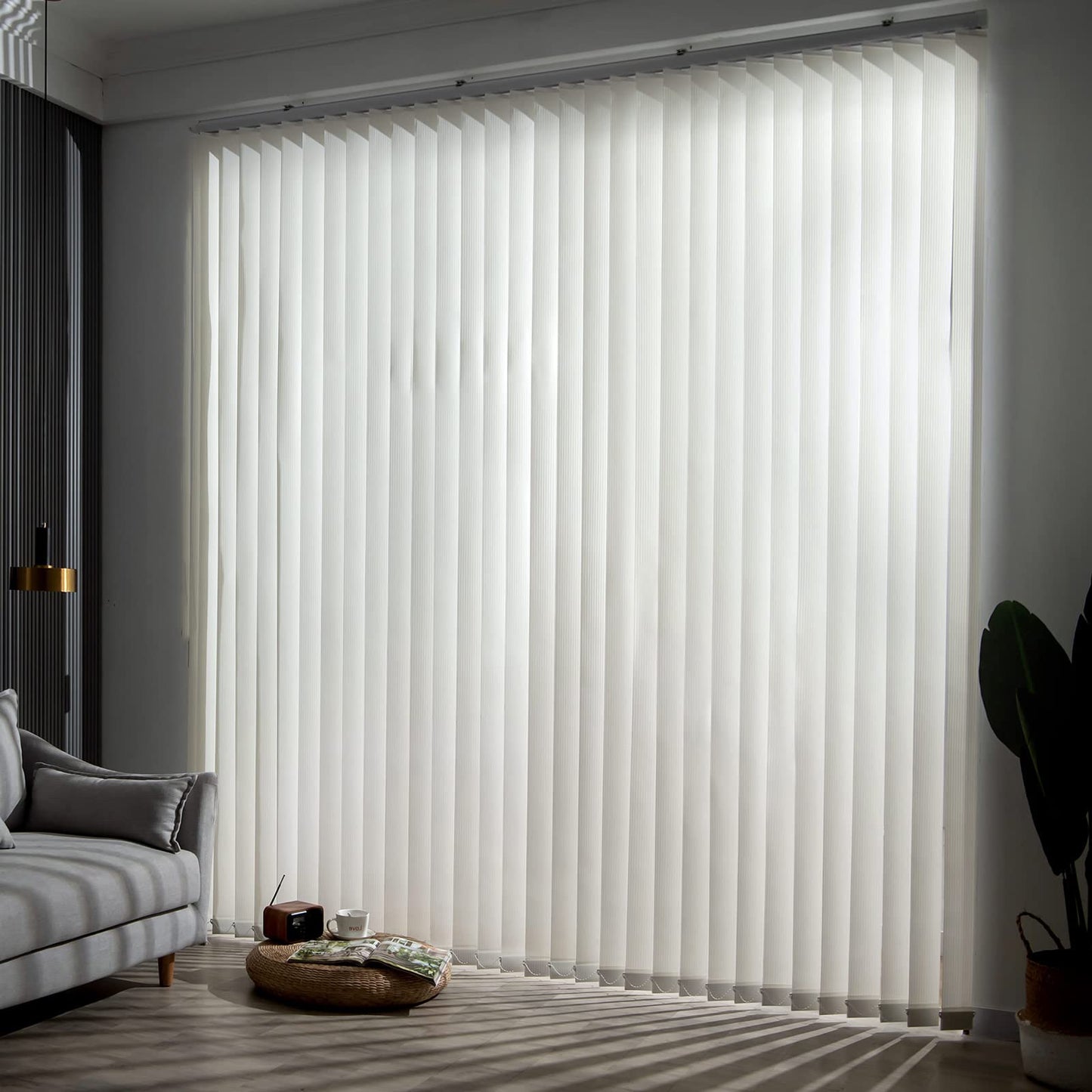 Darkening Blackout Vertical Blind Window Shades